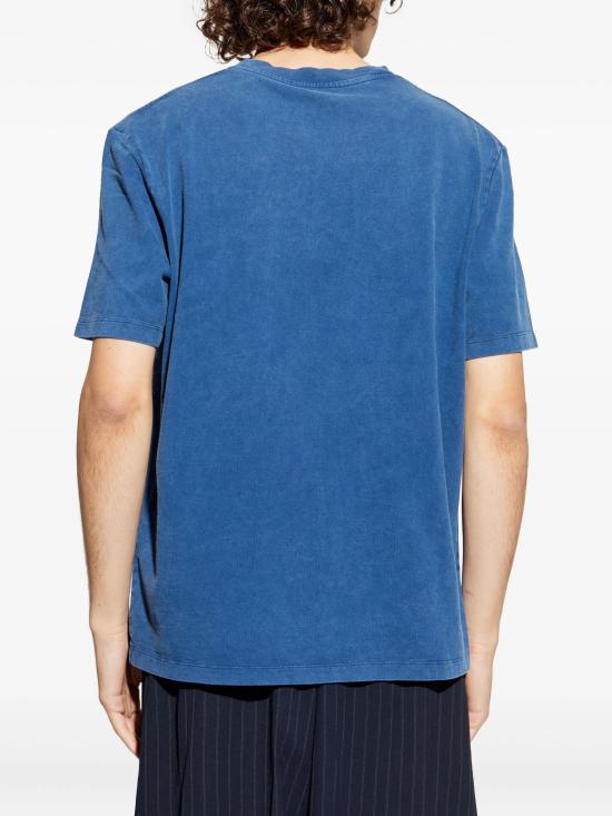 25FW 발망 반팔 티셔츠 FH1EG000BC72 SOS BLUE - BALMAIN