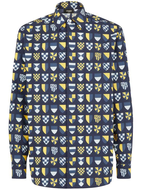 25FW 펜디 긴팔 셔츠 FS1319AU76 F0QG3 BLUE