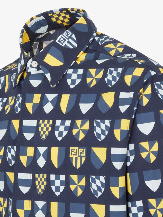 25FW 펜디 긴팔 셔츠 FS1319AU76 F0QG3 BLUE - FENDI