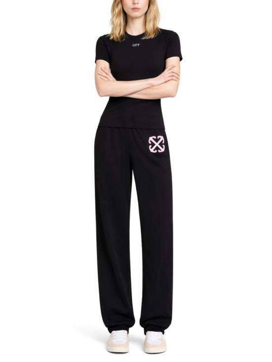 26SS 오프화이트 반팔 티셔츠 2AA065C99JER005 W003 BLACK - OFF WHITE