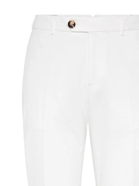 26SS 브루넬로 쿠치넬리 스트레이트 팬츠 M252DI1770 C2200 WHITE - BRUNELLO CUCINELLI