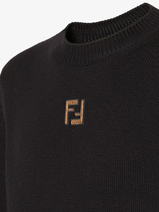 26SS 펜디 스웨터 FZX091AW09 F1UVU BLACK - FENDI