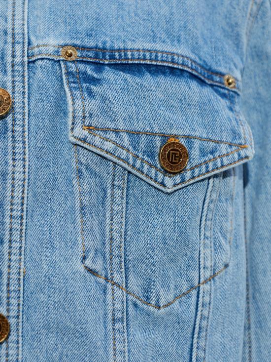 26SS 발망 데님 자켓 GF1TC215DG11 6FC BLUE - BALMAIN