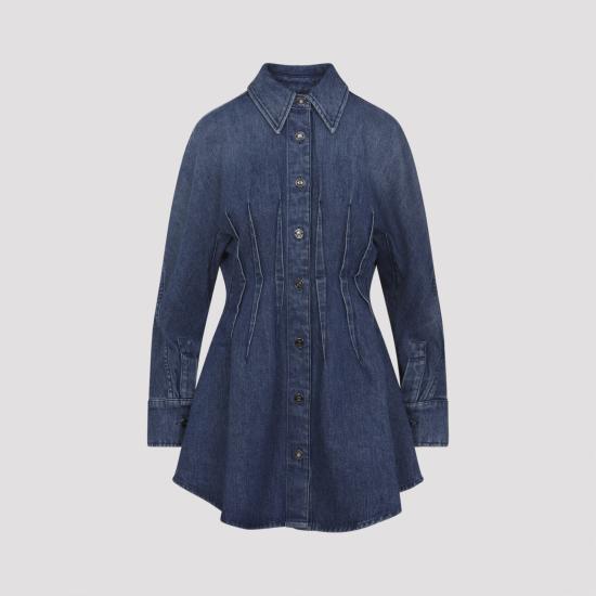 26SS 지방시 미디 원피스 BW22QS517B 420 BLUE - GIVENCHY