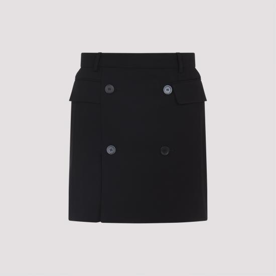 25FW 발렌시아가 스커트 838765TRT01 1000 BLACK - BALENCIAGA