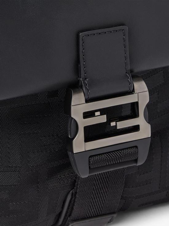 26SS 펜디 플럭스 레더 FF 나일론 크로스백 7VA673AVC6 F0SAJ BLACK - FENDI