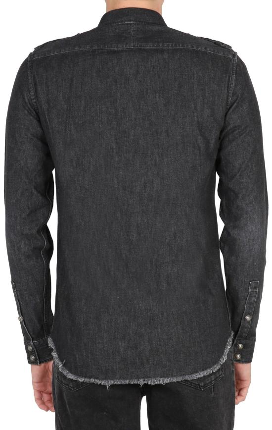  발망 셔츠 WH1HC030146D0PC BLACK - BALMAIN