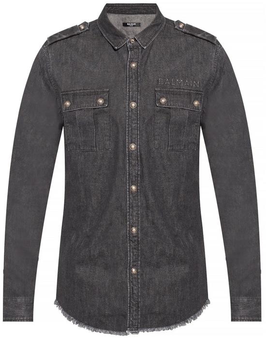  발망 셔츠 WH1HC030146D0PC BLACK