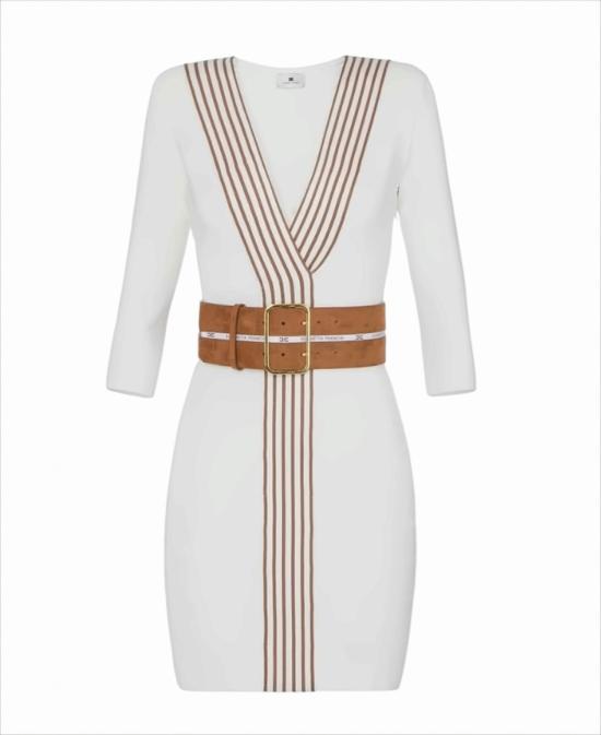 26SS 엘리자베타프랜치 미디 원피스 AM01S61E2 AQ6 White