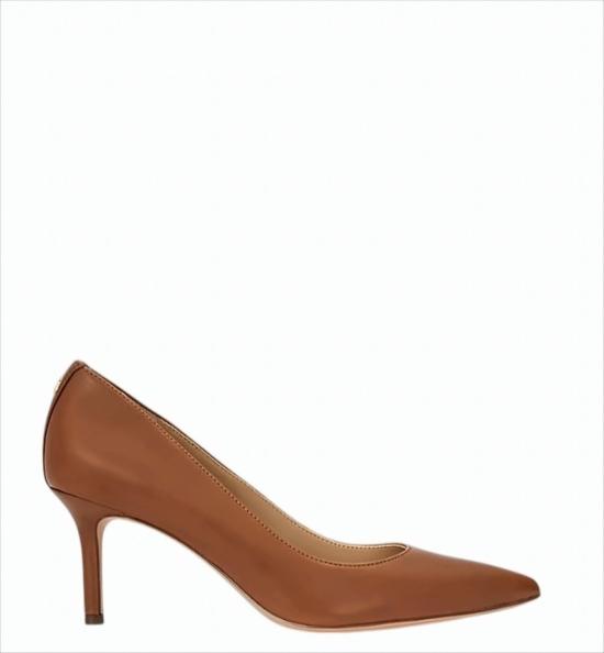 26SS 랄프 로렌 힐/펌프스 LANETTE PUMPS CLOSED TOE LAUREN TAN White