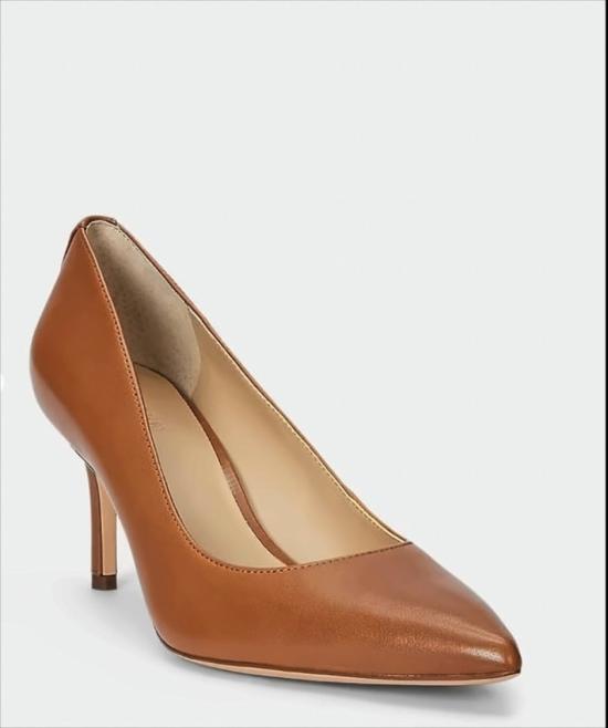 26SS 랄프 로렌 힐/펌프스 LANETTE PUMPS CLOSED TOE LAUREN TAN White - RALPH LAUREN