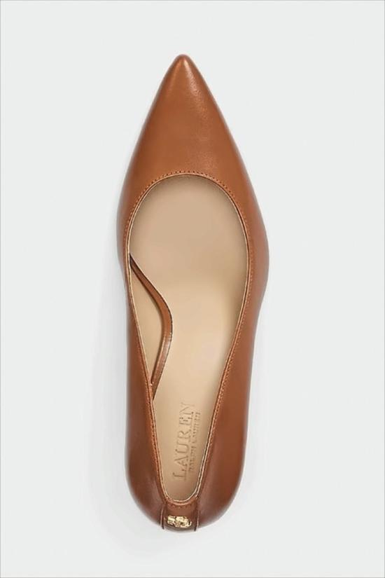 26SS 랄프 로렌 힐/펌프스 LANETTE PUMPS CLOSED TOE LAUREN TAN White - RALPH LAUREN