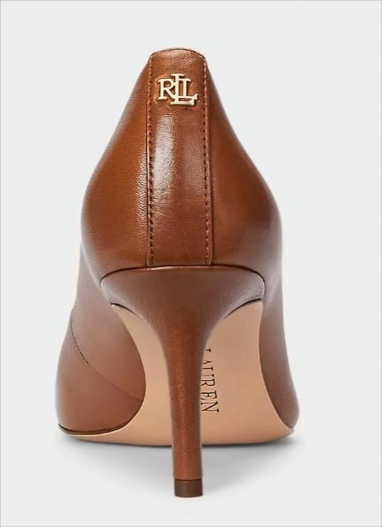 26SS 랄프 로렌 힐/펌프스 LANETTE PUMPS CLOSED TOE LAUREN TAN White - RALPH LAUREN