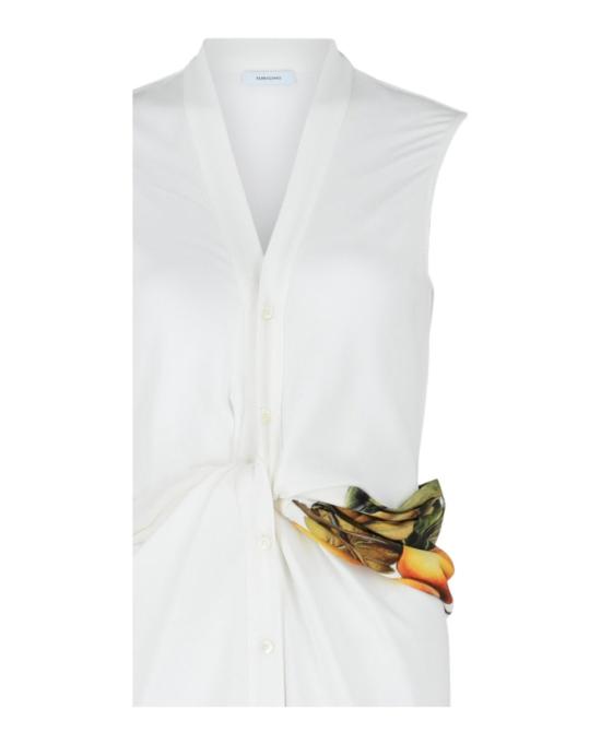  살바토레 페라가모 롱 원피스 13C935 771363 10182 48 White - SALVATORE FERRAGAMO