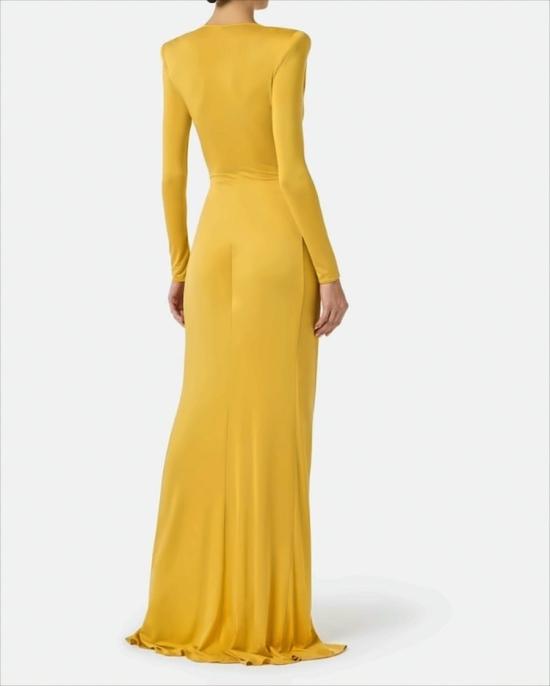 26SS 엘리자베타프랜치 롱 원피스 ABR2961E2 EV4 Gold - ELISABETTA FRANCHI