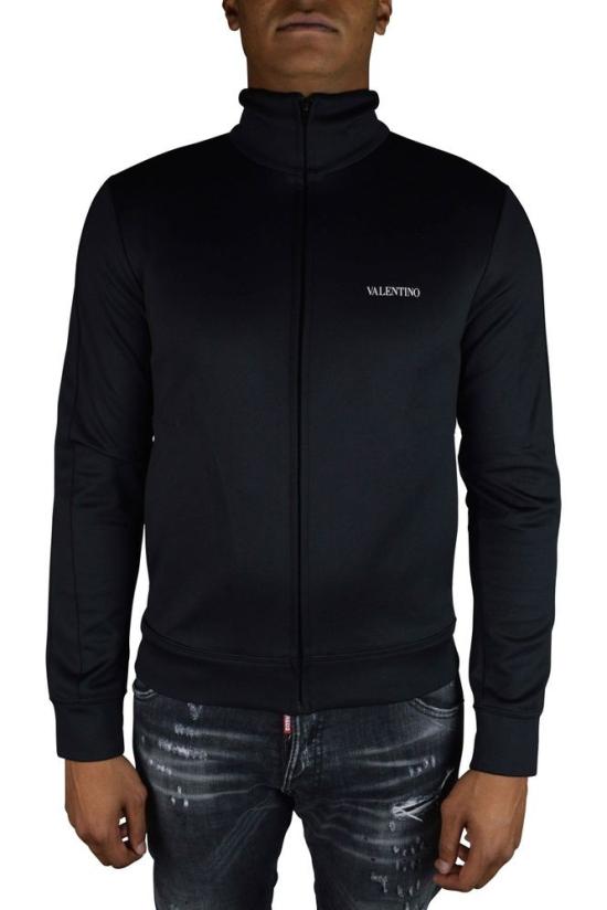  발렌티노 가라바니 탑 지퍼 여밈 방식의 검정색 저지 조끼 - VALENTINO GARAVANI