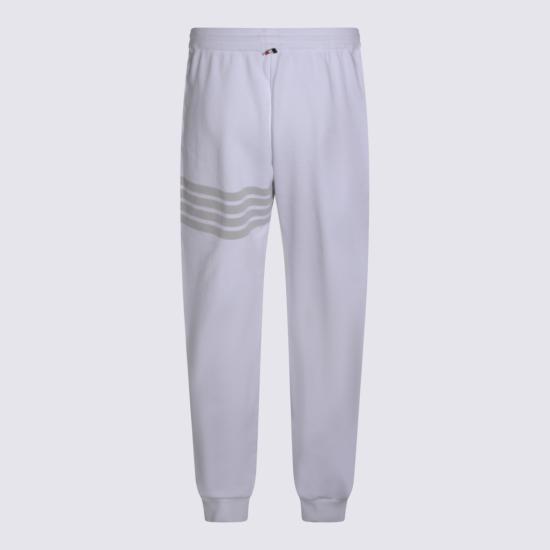 26SS 톰브라운 솔리드 루프백 오버다이 4바 스웨트팬츠 MJQ243AJ0007100 White - THOM BROWNE