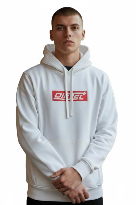 26FW 디젤 후드 티셔츠 A18981RIAJH100 White