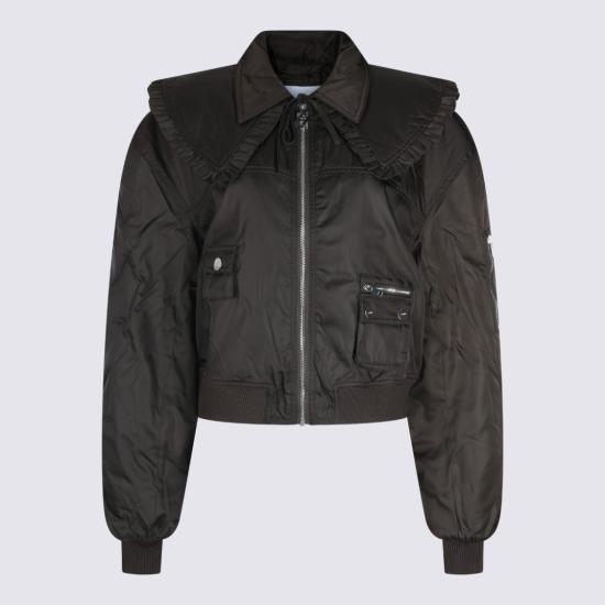 26SS 가니 나일론 봄버 자켓 A1010046ZWX Black - GANNI