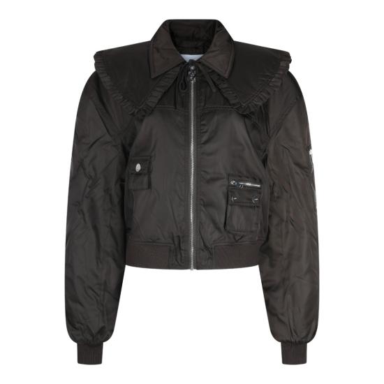26SS 가니 나일론 봄버 자켓 A1010046ZWX Black - GANNI