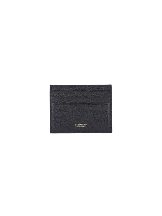 26SS 살바토레 페라가모 간치니 카드지갑 776843001 Black - SALVATORE FERRAGAMO