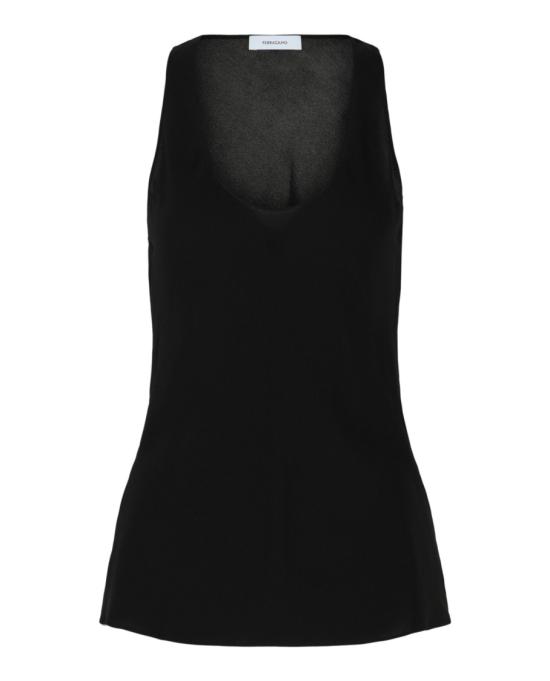  살바토레 페라가모 민소매 티셔츠 13F767 774163 00002 38 Black