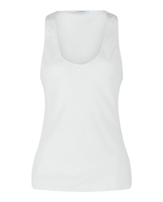  살바토레 페라가모 민소매 티셔츠 13F767 774164 10002 36 White
