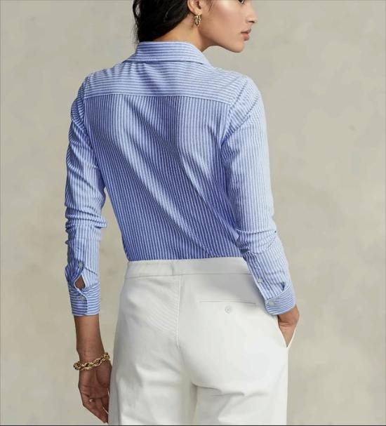 26SS 폴로 랄프로렌 셔츠 JAMELKO LONG SLEEVE BUTTON FRONT BLU WHITE Blue - POLO RALPH LAUREN