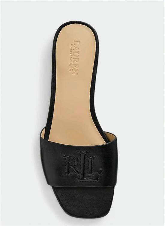 26SS 랄프 로렌 샌들 EVERLEY SLD SANDALS SLIDE BLK White - RALPH LAUREN