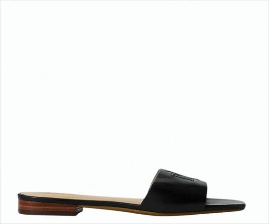 26SS 랄프 로렌 샌들 EVERLEY SLD SANDALS SLIDE BLK White