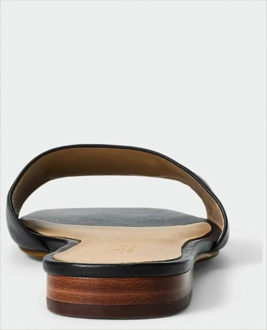 26SS 랄프 로렌 샌들 EVERLEY SLD SANDALS SLIDE BLK White - RALPH LAUREN