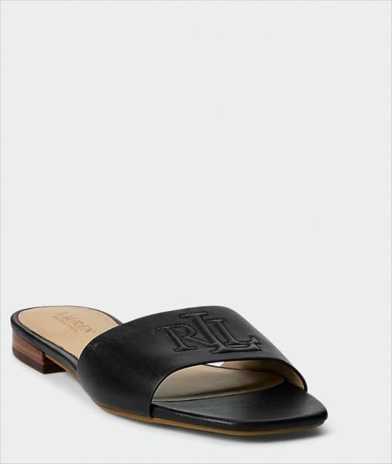 26SS 랄프 로렌 샌들 EVERLEY SLD SANDALS SLIDE BLK White - RALPH LAUREN