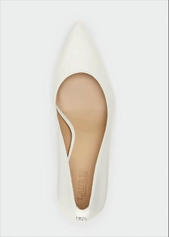 26SS 랄프 로렌 힐/펌프스 LANETTE PUMPS CLOSED TOE SOFT WHITE White - RALPH LAUREN