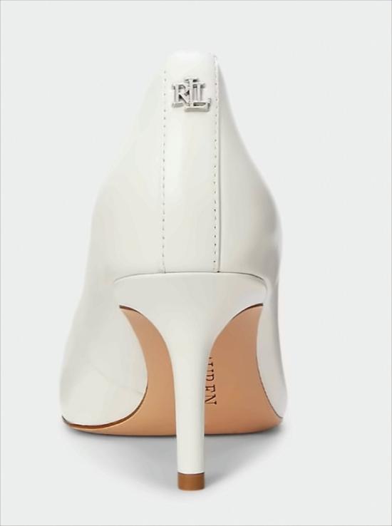26SS 랄프 로렌 힐/펌프스 LANETTE PUMPS CLOSED TOE SOFT WHITE White - RALPH LAUREN