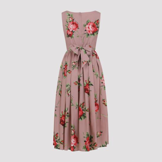 26SS 돌체앤가바나 숏 원피스 F612PT HS5UT HF5ZN BOUQUET ROSE F ROSA - DOLCE & GABBANA