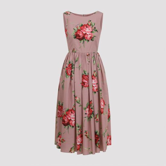 26SS 돌체앤가바나 숏 원피스 F612PT HS5UT HF5ZN BOUQUET ROSE F ROSA - DOLCE & GABBANA