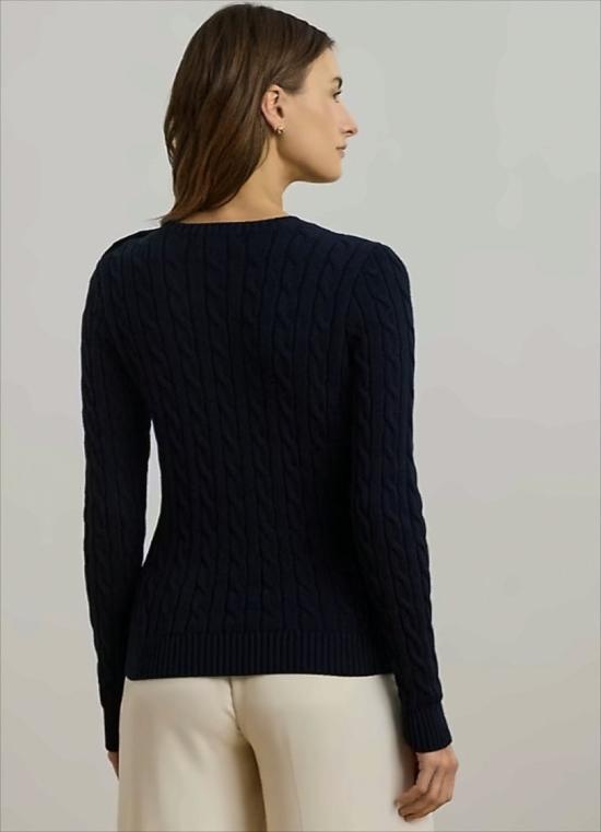 26SS 폴로 랄프로렌 니트웨어 MONTIVA LONG SLEEVE PULLOVER LAUREN NAVY Black - POLO RALPH LAUREN