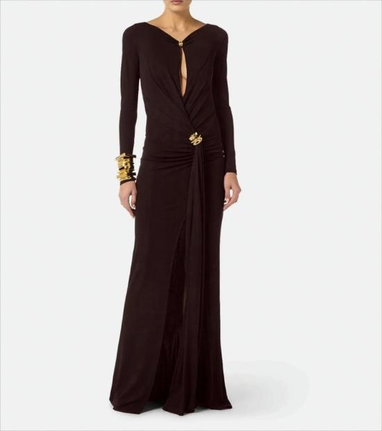 26SS 엘리자베타프랜치 롱 원피스 ABR1461E2 EV9 White - ELISABETTA FRANCHI