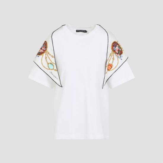 26SS 돌체앤가바나 탑 F8W33Z GDDPW W0800 BIANCO OTTICO