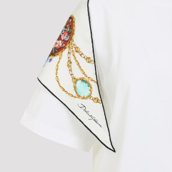 26SS 돌체앤가바나 탑 F8W33Z GDDPW W0800 BIANCO OTTICO - DOLCE & GABBANA