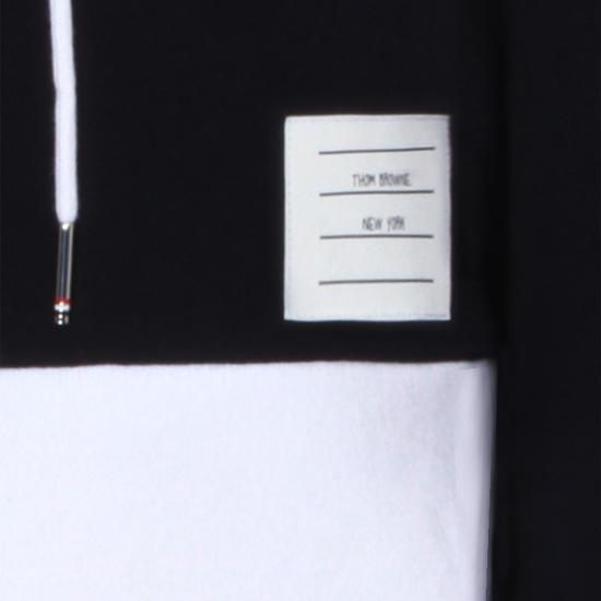 26SS 톰브라운 클래식 루프백 4바 집업 후드 FJT382A03037415 Black - THOM BROWNE