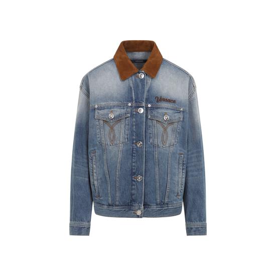 26SS 베르사체 데님 자켓 1022694 1A16751 1D800 MEDIUM BLUE - VERSACE