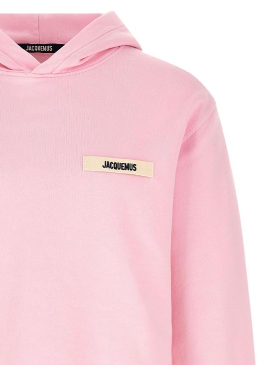 26SS 자크뮈스 그로그랭 후드 티셔츠 HOM00247 AJ00126 431 Pink - JACQUEMUS