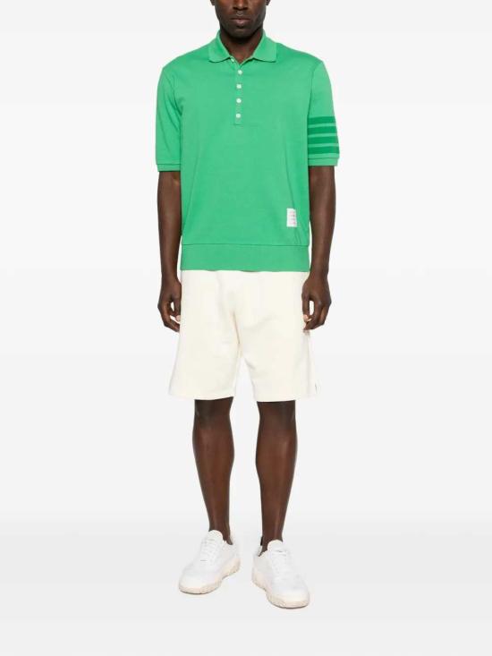 26SS 톰브라운 가먼트 오버다이드 저지 4바 폴로셔츠 MJP236AJ0253 LT GREEN 330 - THOM BROWNE