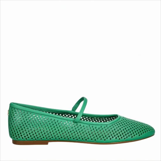 26SS 랄프 로렌 플랫 슈즈 JAYNA MJ FLATS MARY JANE GREEN TOPAZ Green