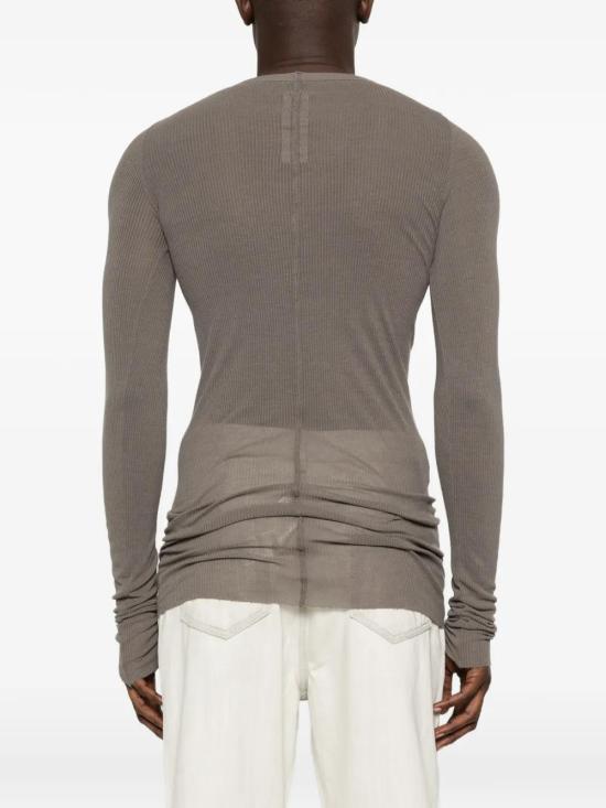 26SS 릭 오웬스 반팔 티셔츠 RU01F2250RC 34 GREY - RICK OWENS