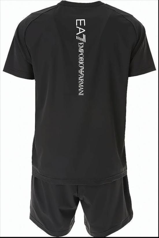  엠포리오 아르마니 트레이닝 티셔츠 8NPV03 PNDDZ 1200 Black - EMPORIO ARMANI