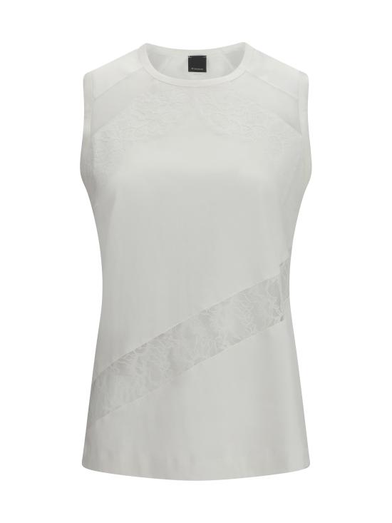 26SS 핑코 반팔 티셔츠 106291A335 Z05 WHITE