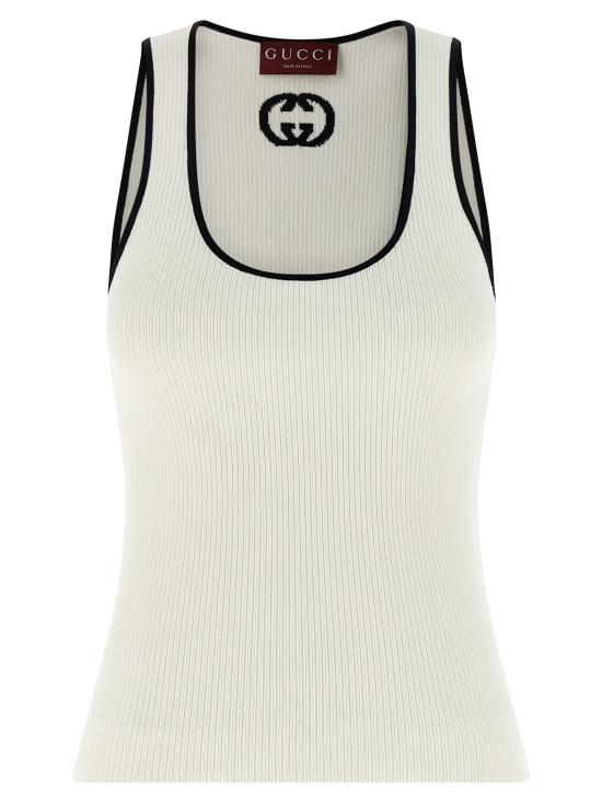 26SS 구찌 민소매 티셔츠 852456XKFCZ9232 White Black