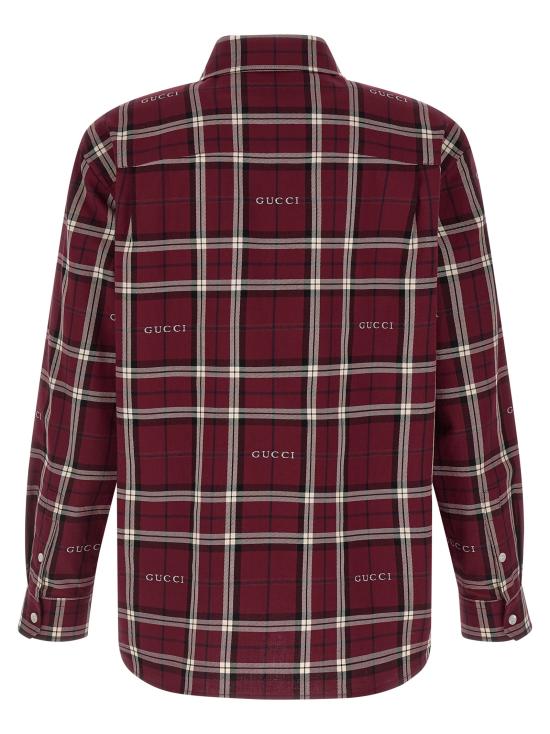 26SS 구찌 긴팔 셔츠 852895ZAUAC6013 Red - GUCCI